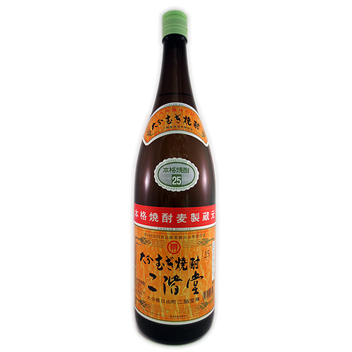 二階堂むぎ焼酎 25度 1800ml